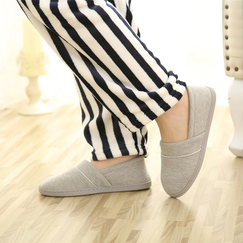 Women Cotton Slippers Soft Sole Anti-slip Confinement Shoes Ladies Indoor Slipper Comfortable Female Home Floor Flat Shoes SH427