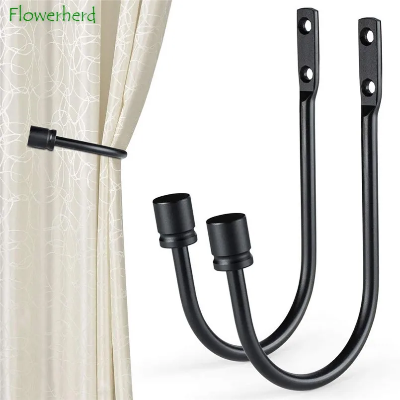 

Curtain Holdbacks Curtain Hooks U Shaped Hook Living Room Decoration Accessories Wall Mounted Tassel Curtain Accessories