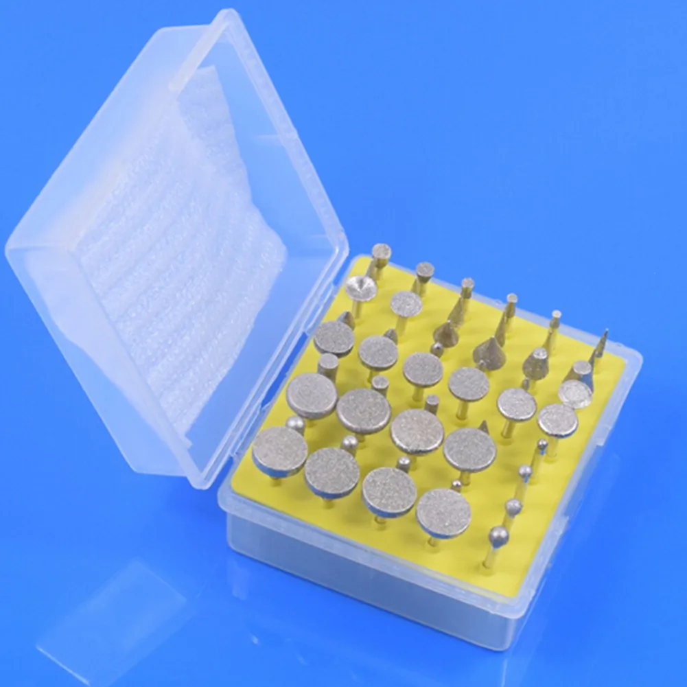 

Diamond Drill Bit Drill Engraving Kit Tool 3mm Shank 50Pcs Bit Burr Burrs