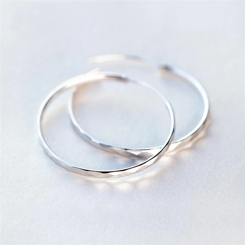 Женские массивные серьги кольца из серебра 925 пробы|Серьги-подвески| |