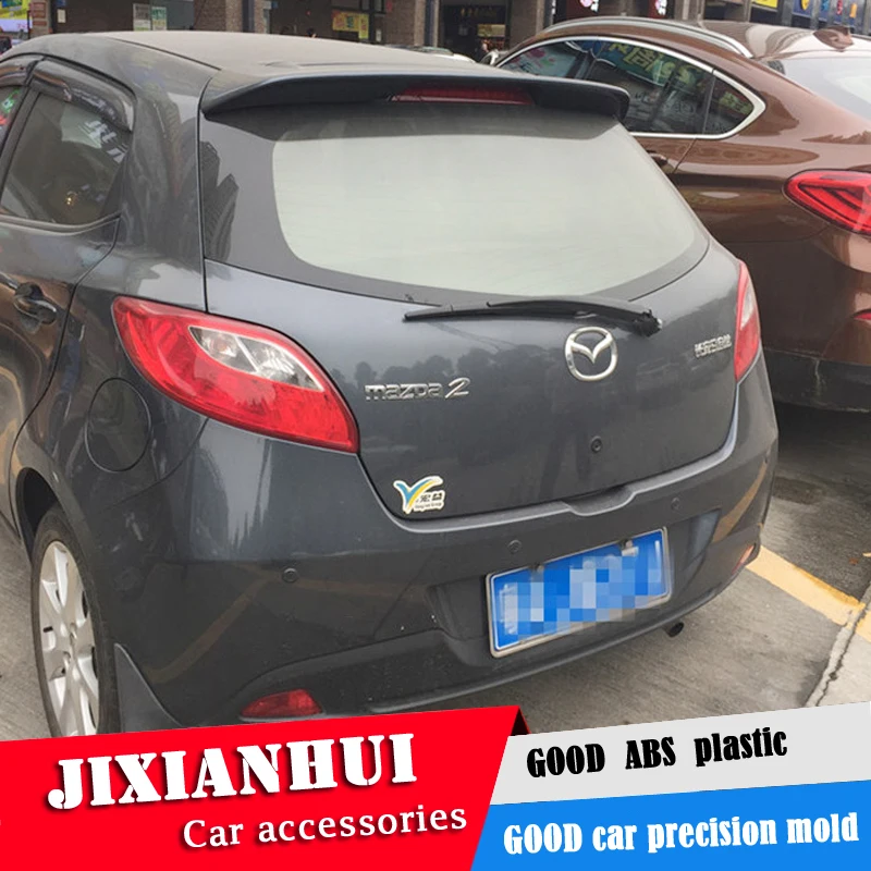 Спойлер для Mazda 2 2006 2013 задний спойлер хэтчбека Mazda2 из АБС пластика LX цветной