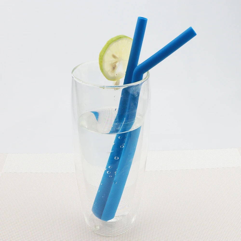 Изогнутые прямые питьевые соломинки пищевой класс складная силиконовая