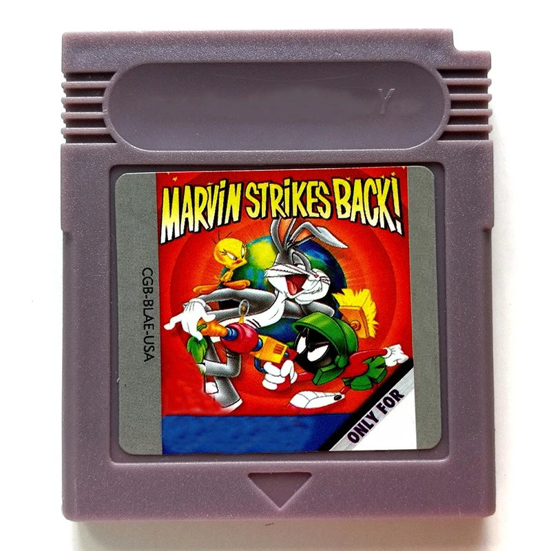 Marvin ударов задней части для 16 бит портативных Цвет консоль без видео игровая