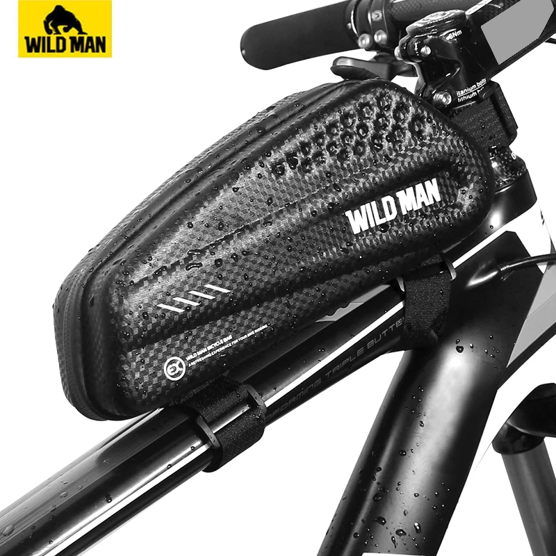 

WILD MAN Mountain Bike Bag Top Tube Pannier Rainproof Waterproof Bicycle Bag Front Cycling Frame Bag Mtb Accesorios Bike Bag