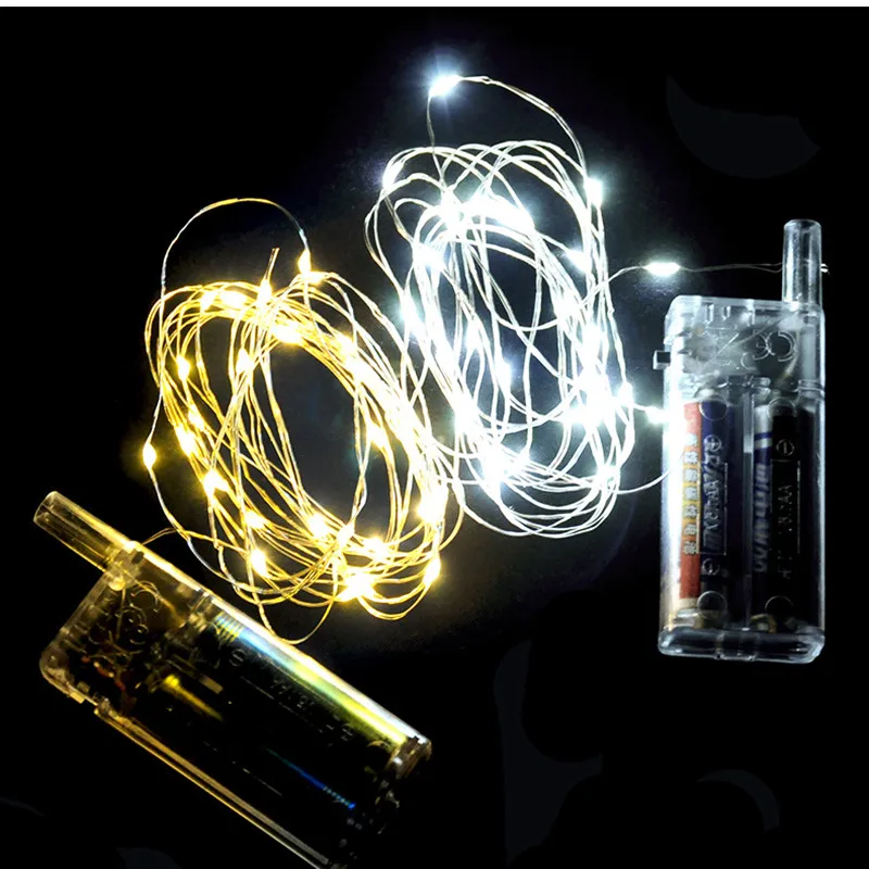 3 м с медным проводом батареей коробка гирлянда светодиодный аккумуляторный