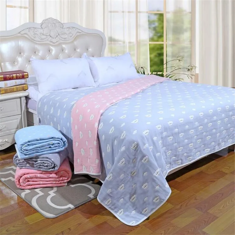 Новое 6 слойное одеяло для взрослых многофункциональное хлопковое Марлевое