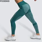 FCCEXIO спортивные Леггинсы с высокой талией, женские штаны для бега с эффектом пуш-ап, тренировки, фитнеса, тренажерного зала, пикантные облегающие бесшовные леггинсы Energy Vital