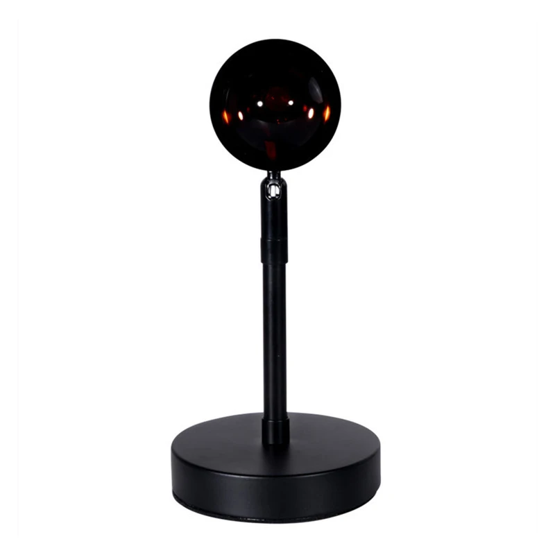 

New Led Night Light Usb Button Rainbow Sunset Projector Atmosphere For Home Background Wall Decoration Colorful Lights