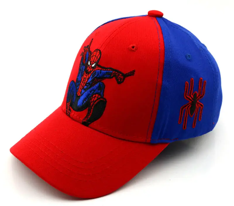 14 39 цветов, шапки для маленьких мальчиков и девочек, SPIDER-MAN хлопковая детская бейсбольная кепка с вышитыми героями мультфильмов, Кепка в стиле хип-хоп для мальчиков и девочек, бейсболка - Цвет: 14