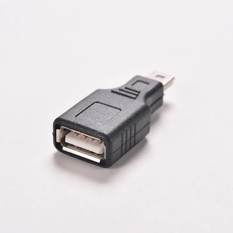

Black Mini USB USB 2.0 A Female To Micro/ Mini USB B 5 Pin Male Plug OTG Host Adapter Converter Connector up to 480Mbps