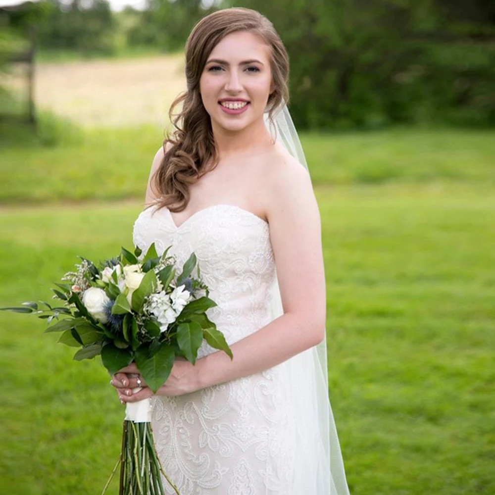 

Weilinsha Elegant Sweetheart Wedding Dresses Mermaid Bridal Gowns Plus Size Lace Appliques Simple Style Vestidos De Novia 2020