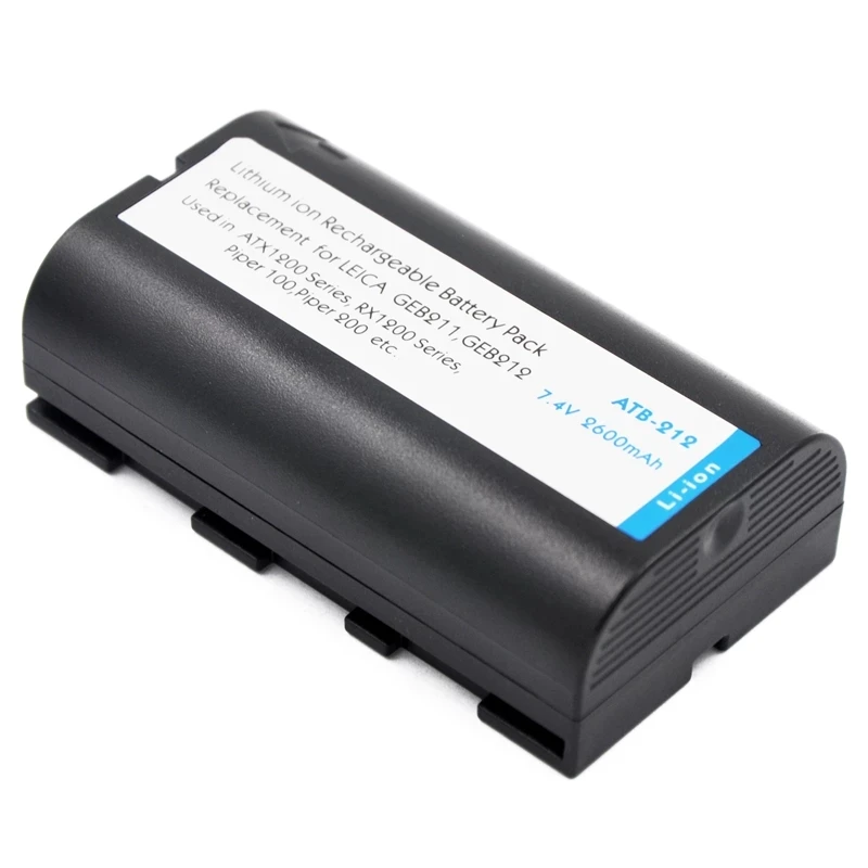 

2600mAh GEB211 GEB212 Battery For Leica ATX1200 ATX1230 GPS1200 GPS900 GRX1200 Piper 100 200 TC1200 TPS1200 Measuring Equipment