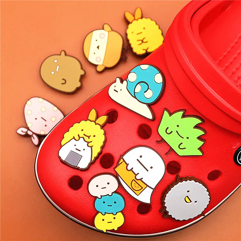 Фото 10pcs/Set PVC Japan Anime Shoe Charms Decorations Cartoon SAN-X Buckle Accessories fit Croc JIBZ Party Kids Gifts U114 Обувь 10pcs/Set PVC Japan Anime Shoe Charms Decorations Cartoon SAN-X Buckle Accessories fit Croc JIBZ Party Kids Gifts U114 Обувь
