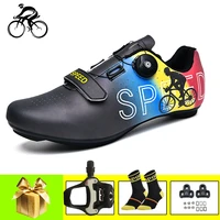 road cycling sneakers women men breathable self locking sapatilha ciclismo estrada spd sl pedals athletic bicycle riding shoes