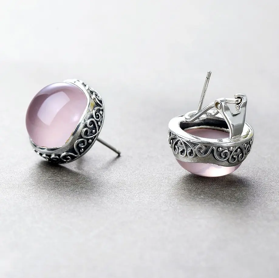 Женские серьги гвоздики из серебра 925 пробы в этническом стиле|Серьги-гвоздики| |