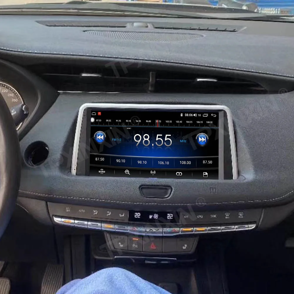 저렴한 무선 카플레이 자동차 GPS 내비게이션 오토 헤드 유닛 멀티미디어 플레이어, 캐딜락 XT4 안드로이드 10.0 용 라디오 테이프 레코더 스테레오 2K