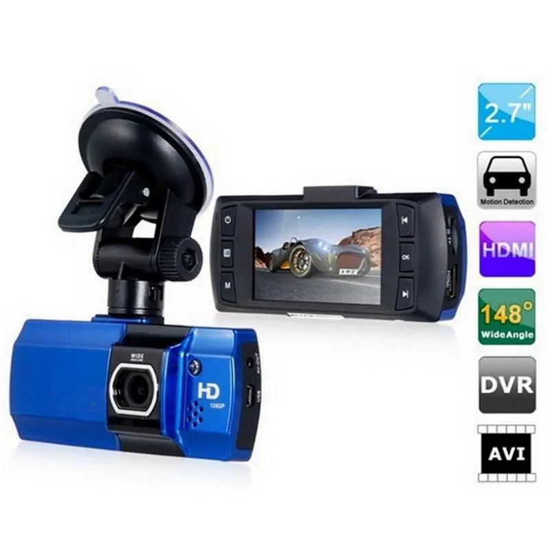 Blue High Quality FULL HD 1080P Car DVR Camera 148 Degree G-Sensor New WDR Vehicle Video Recorder | Автомобили и мотоциклы