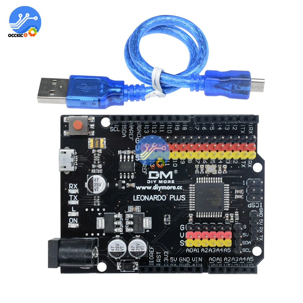 Для Leonardo R3 плюс плата CH340 CH340G ATmega32U4 ATmega32U4-AU микроконтроллер Доска модуль для Arduino