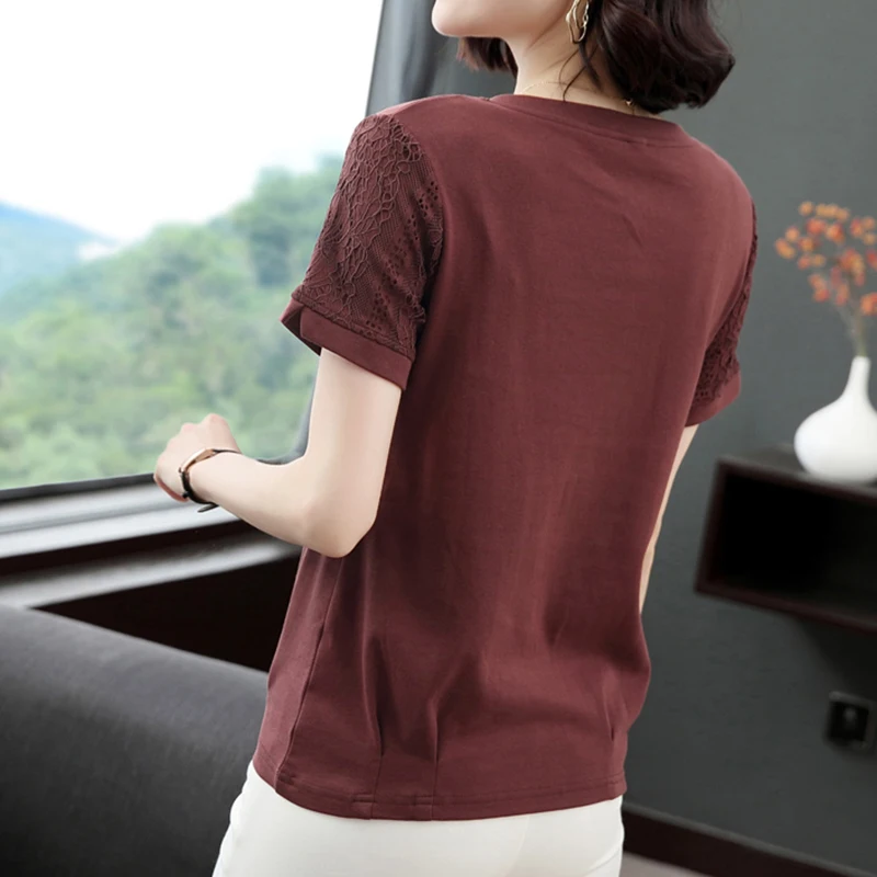 

BOBOKATEER Woman Tshirts Short Sleeve T Shirt Women Clothes Mujer Camisetas Plus Size Cotton Tee Shirt Femme T-shirty Damskie