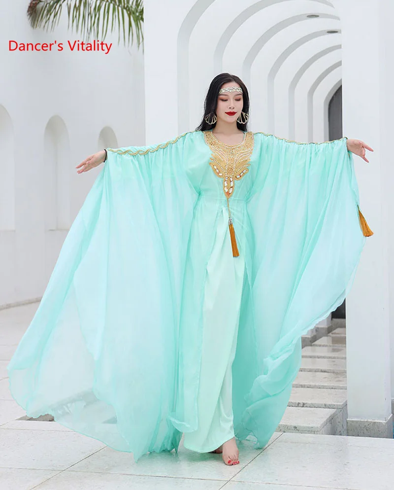 

Belly Dance Compeititon Costume Dress Haligi Robe Persian Gulf Hair Flick 2021 New Khaleegy Robe Performance Clothes Oriental