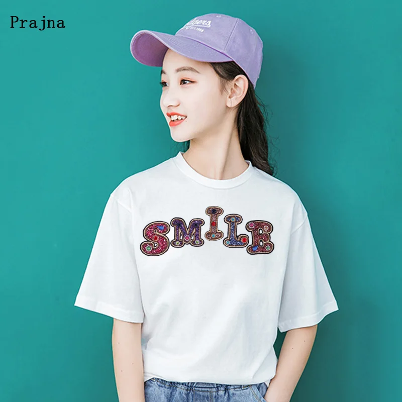 Стразы цифры нашивки 3D сделай сам шитье для одежды Английский алфавит аппликация