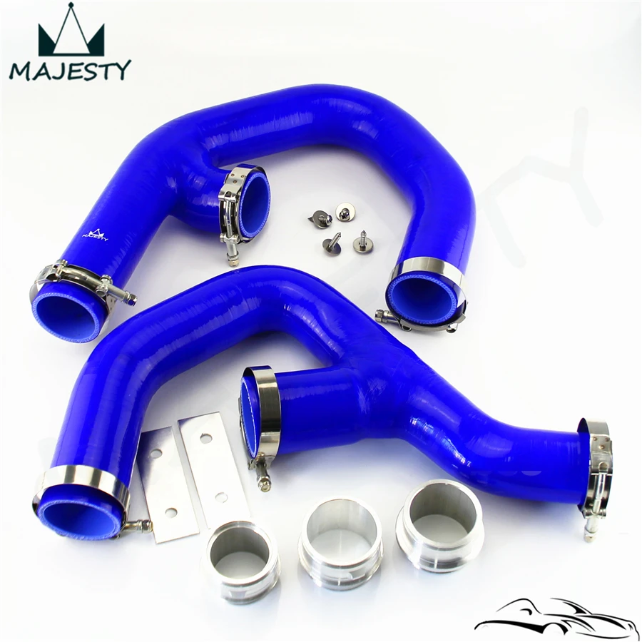 Силиконовый шланг для интеркулера синий + фитинги подходят VW GOLF MK5 MKV GTI 2 0 FSi T 06