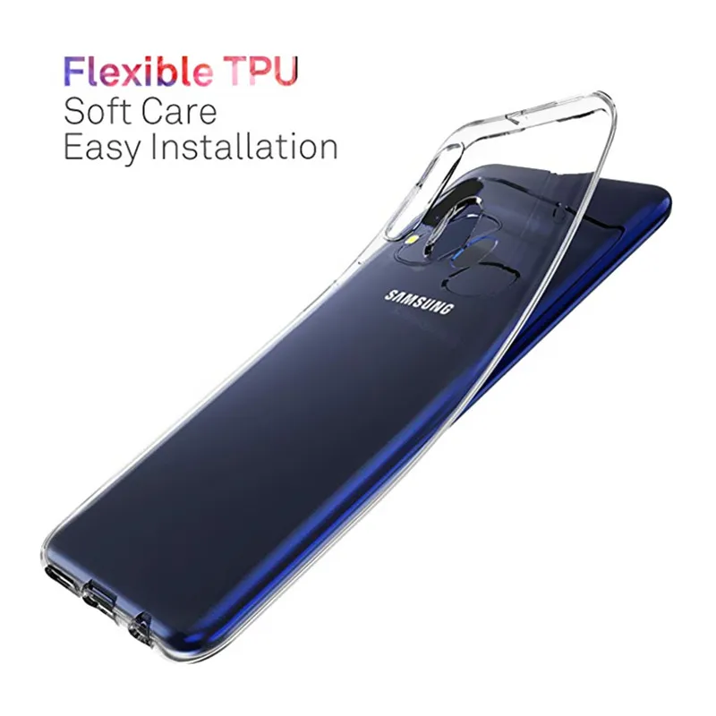 Мягкий ТПУ чехол для Samsung Galaxy A51 A71 A50 A70 A40 A30 M31 A10 прозрачный Note 10 9 8 S10 S9 S8 S20 Plus s10e