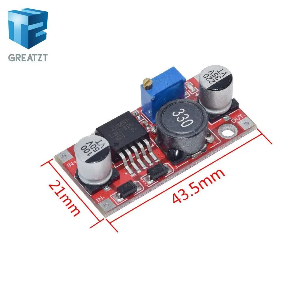 Высокое качество 3A Регулируемый DC-DC LM2596 LM2596S вход 4 V-35 V Выход 1,23 V-30 В постоянного тока dc понижающий Питание Регулятор модуль