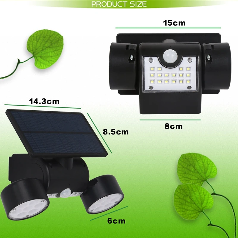 4 шт. открытый солнечный светильник датчик движения безопасный настенный с