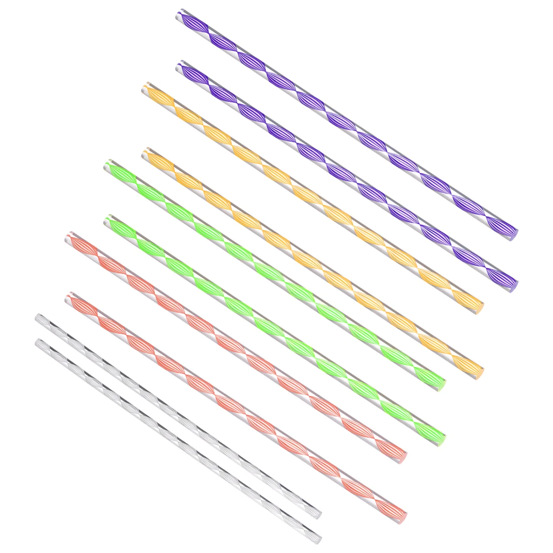 

uxcell 1-4pcs 8mmx250mm 6mmx250mm 8mmx500mm 6mmx500mm Round Shape Solid Acrylic Rod Pmma Extruded Bar Spiral Line