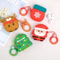 christmas series for airpods case silicone cover for airpods1 airpods 2 case cute earphone 3d headphone case protective wholesal