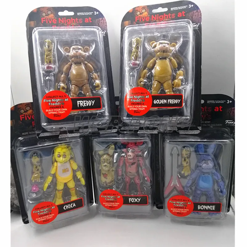 5 шт./компл. с принтом пять ночей Фредди Полночь игрушка медведь подвижные суставы