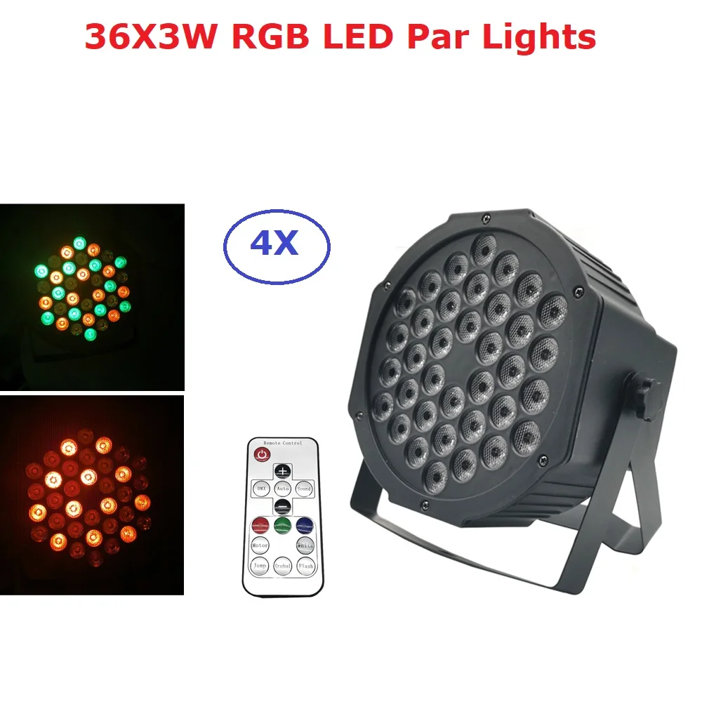 Dj оборудование светодиодный светильник Par s 36X3W RGB 3 цвета сценический Wash Effect 110 220 В