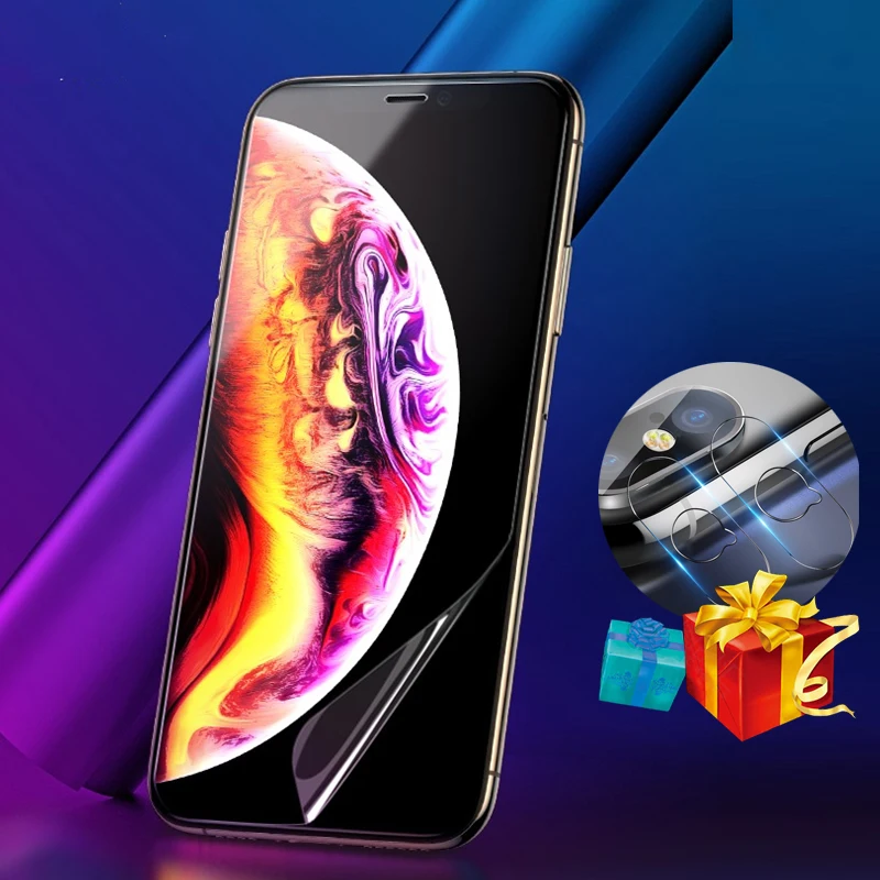 

For 0.15mm film for iphone 7 11 pro max xr screen protector iPhone 8 7 Plus 6 6s Plus X xsmax Screen Protector film iPhone X 11