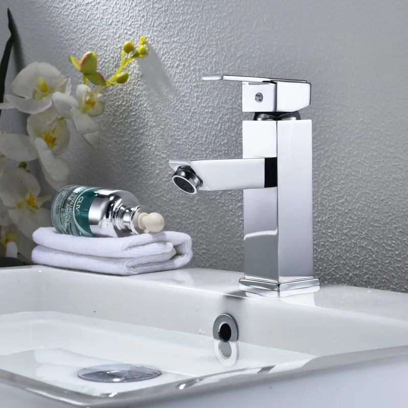 Newly Bathroom Basin Sink Faucet Waterfall Chrome Polish Single Handle Hole Mixer Tap Deck Mounted Solid Brass | Обустройство дома