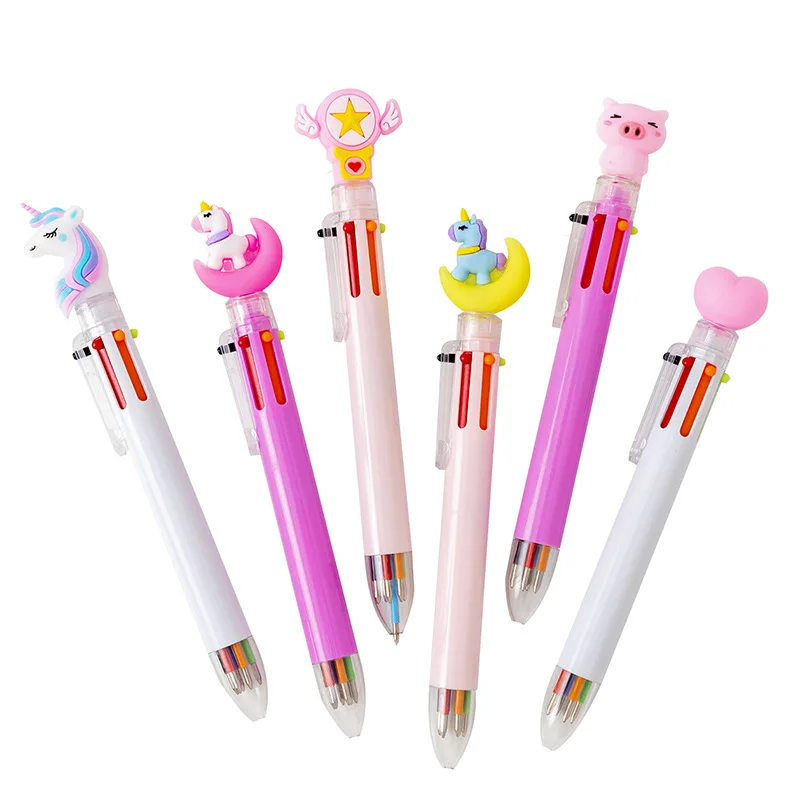 Шариковая ручка 24 шт./лот в виде единорога кота фламинго 6 цветов милые