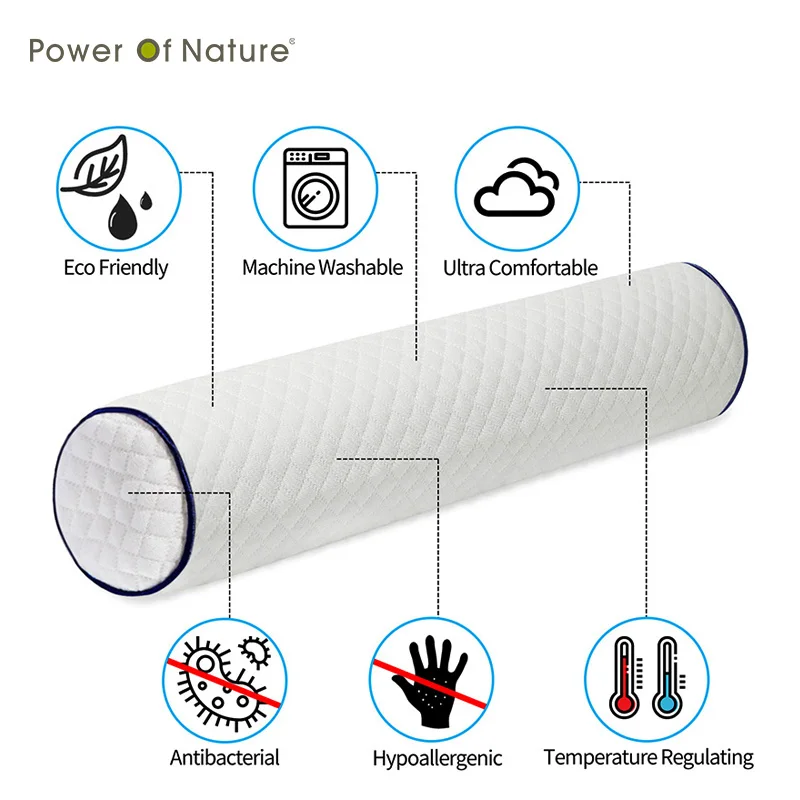Подушки из хлопка с эффектом памяти цилиндрическая подушка для дивана спины ног
