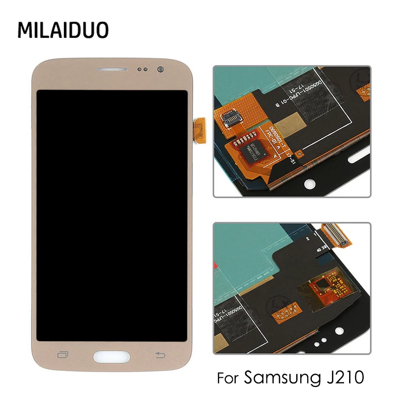AMOLED lcd для samsung Galaxy J2 2016 J210 J210F дисплей OLED кодирующий преобразователь сенсорного