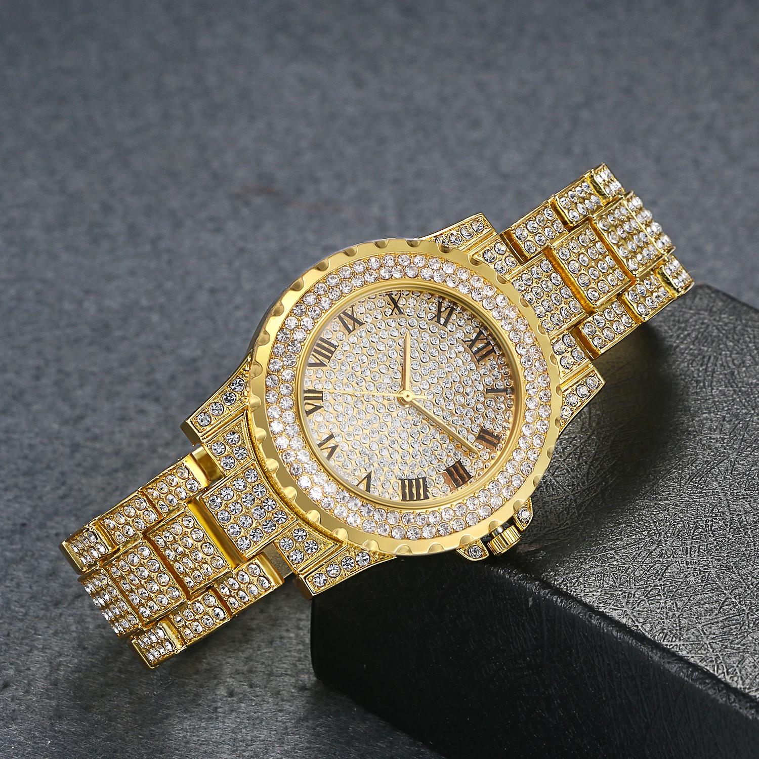 Lancardo мужские часы Топ Бренд роскошные Золото Серебро Цвет алмаз для мужчин