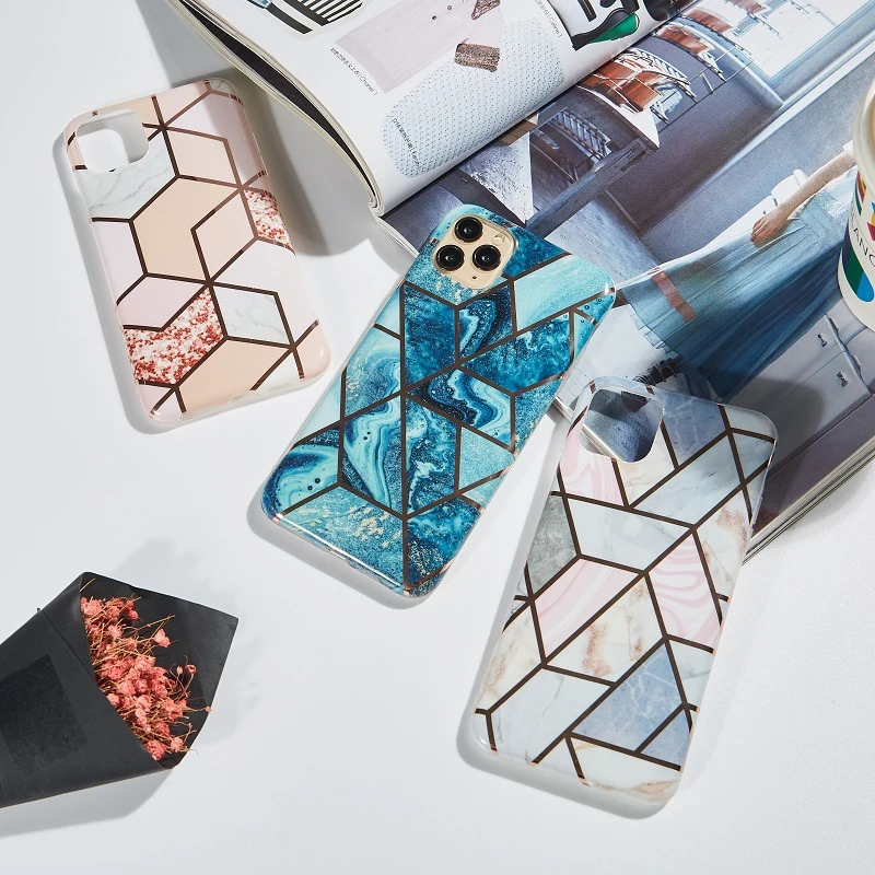 Мягкий силиконовый чехол с геометрическим рисунком для Huawei P20 P30 Pro Lite Mate20 |