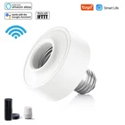 Умная лампа Tuya с Wi-Fi, держатель для лампы E26 E27 Edison, винт для светодиодной лампы Google Home Echo Alexa, голосовое управление, таймер с помощью приложения