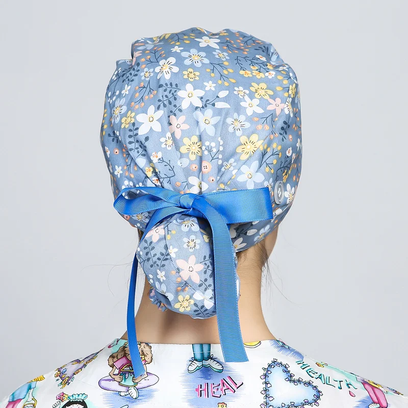 Женские шапки-скрабы ленточная повязка-бандаж головные уборы с принтом для