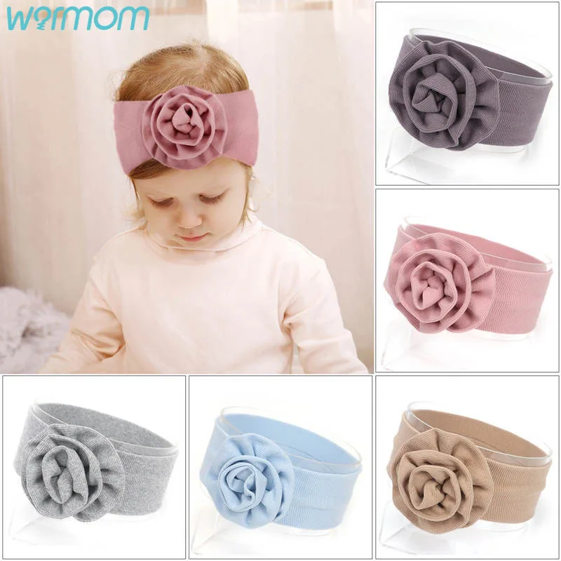 

Warmom Baby Big Flower Hair Accessories European And American Baby Cotton Headdress Children's Hair Band