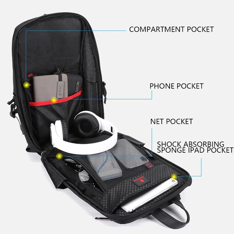 5л Большая вместительная Мужская нагрудная Сумка водонепроницаемая