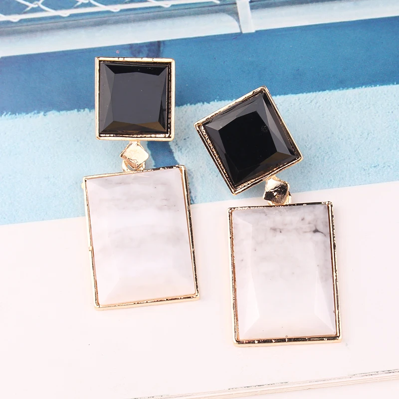 Серьги подвески с кристаллами 5 цветов|Серьги-подвески| |