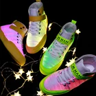 RayZing новые волоконно-оптические туфли для мужчин и женщин, мужские светящиеся кроссовки с зарядкой от USB, повседневная обувь для вечеринки, крутая обувь