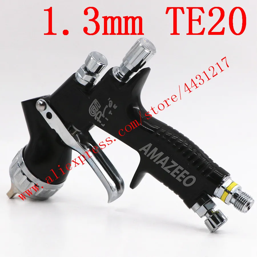 Black 1.3mm TE20 Профессиональный пистолет-распылитель lvmp gti pro lite TE20 T110 1,3/1,8 мм краска на водной основе автомобильная краска-распылитель - Цвет: Black 1.3mm TE20
