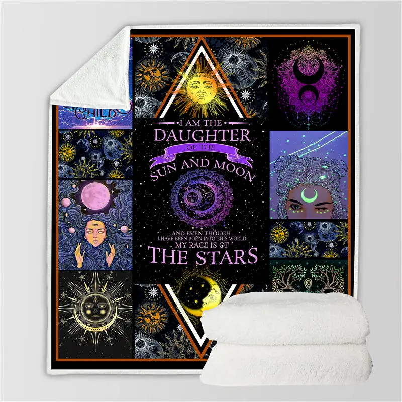 Индийская Мандала 3D печатная шерпа одеяло диван для пешего туризма пикника