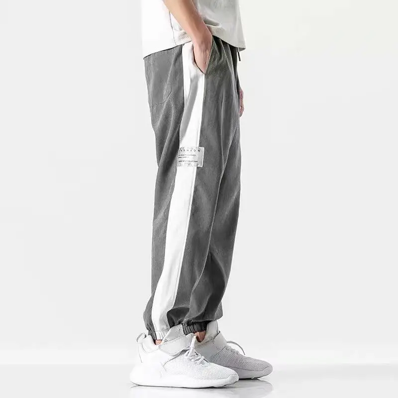 

Pants Men Spring and Summer Mens Joggers Pants Thin Casual Korean Fashion Casual Slim-Fit Cargo Pants Man