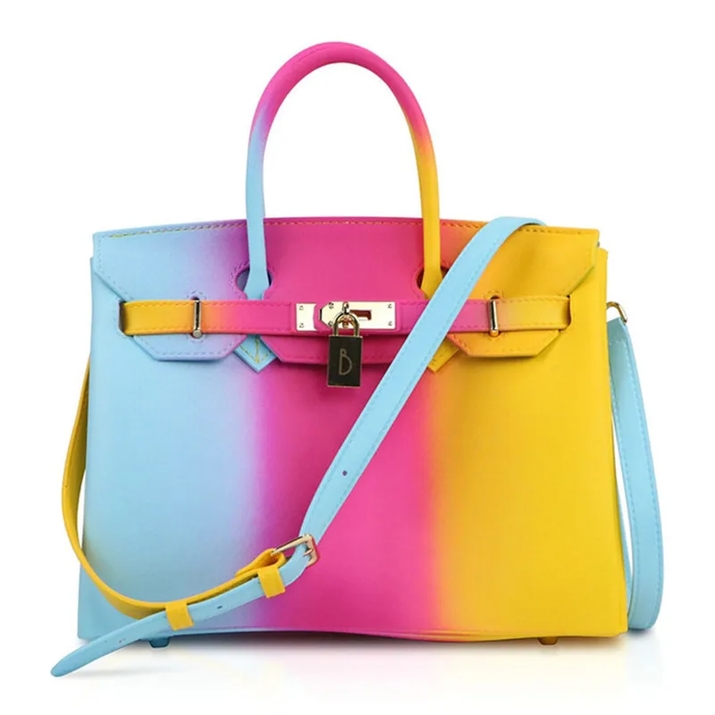 HOT! Fashion Jelly handbags for Womans Girls PVC shoulder bags Lady's Large size capacity totes Beach BAGS SMT112 | Багаж и сумки
